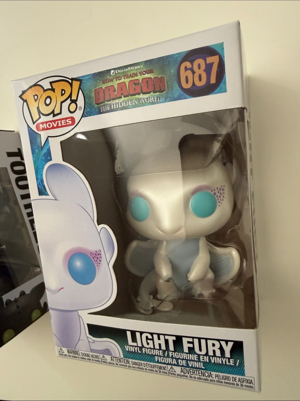 Funko POP! Movies Toothless 686 & Light Fury 687 HTTYD:The Hidden World Figures - Picture 9 of 15